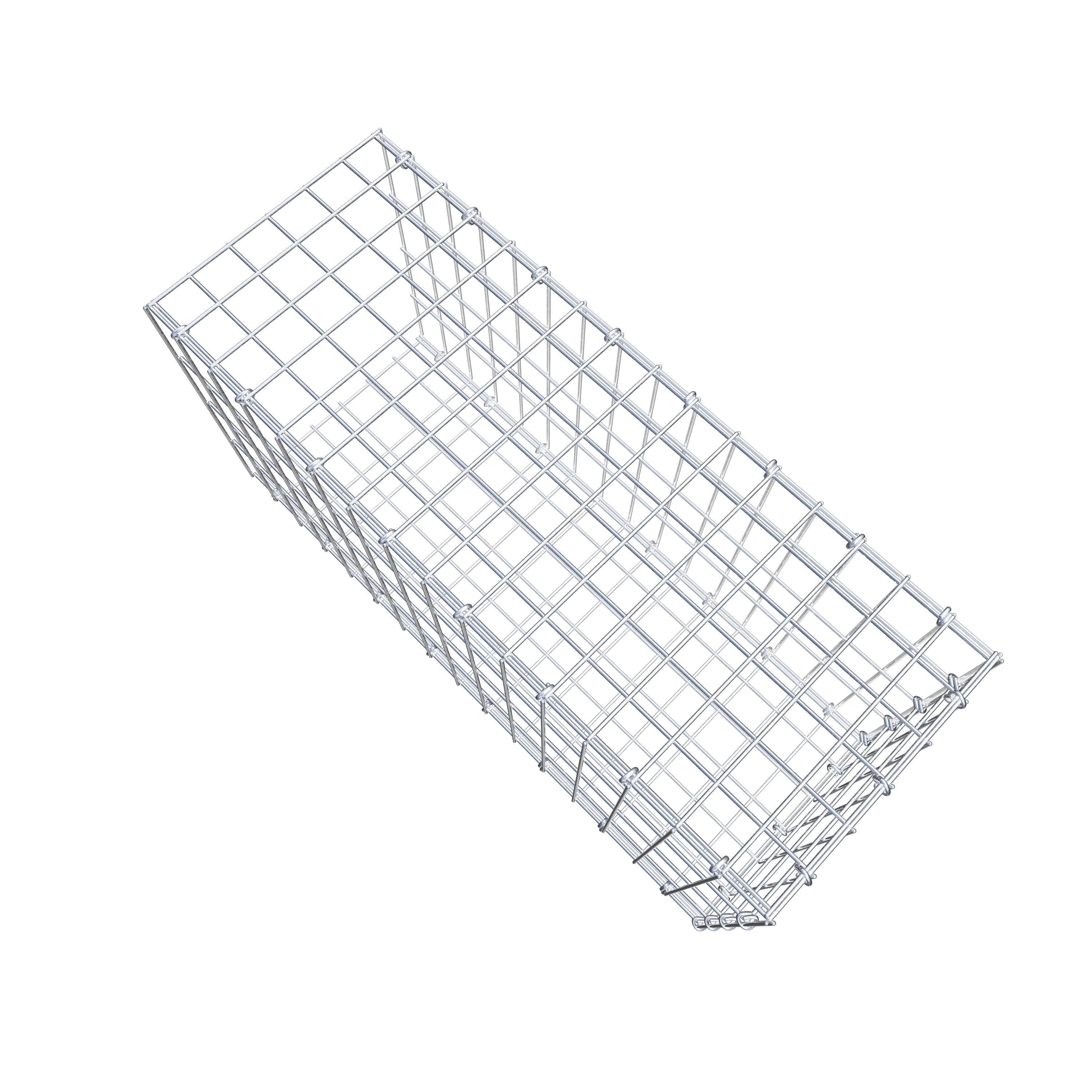 Toegevoegde pool type 2 80 cm x 40 cm x 30 cm, maaswijdte 5 cm x 10 cm, C-ring