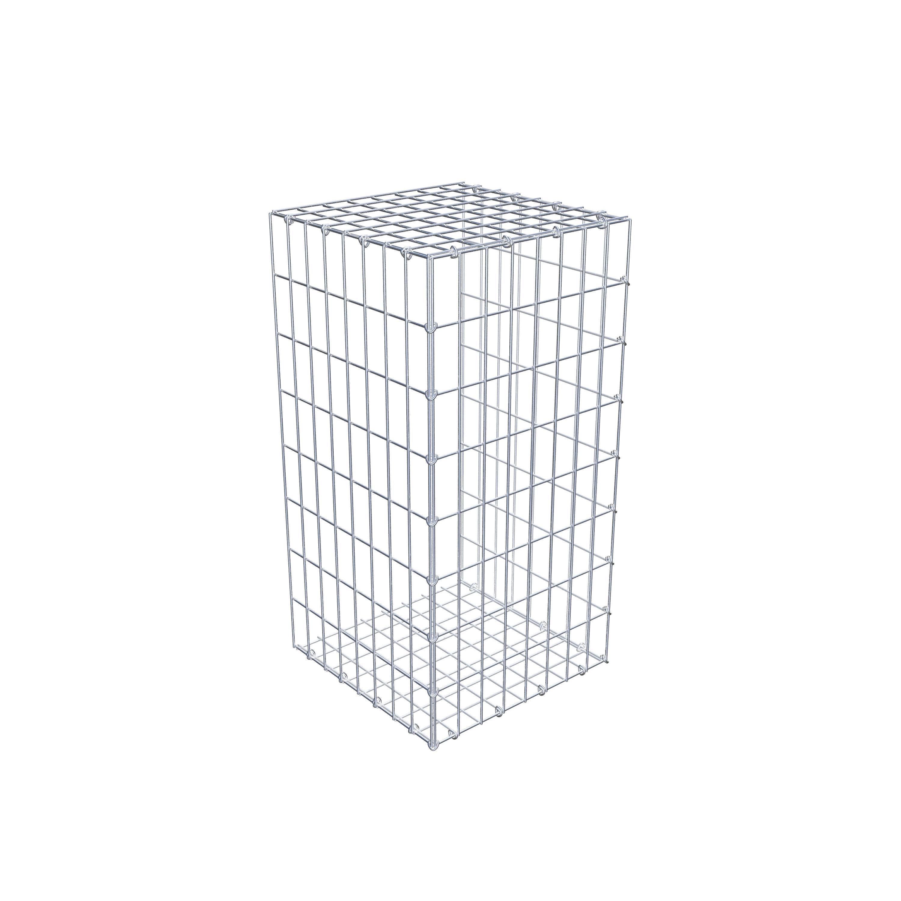 Toegevoegde pool type 2 80 cm x 40 cm x 40 cm, maaswijdte 5 cm x 10 cm, C-ring