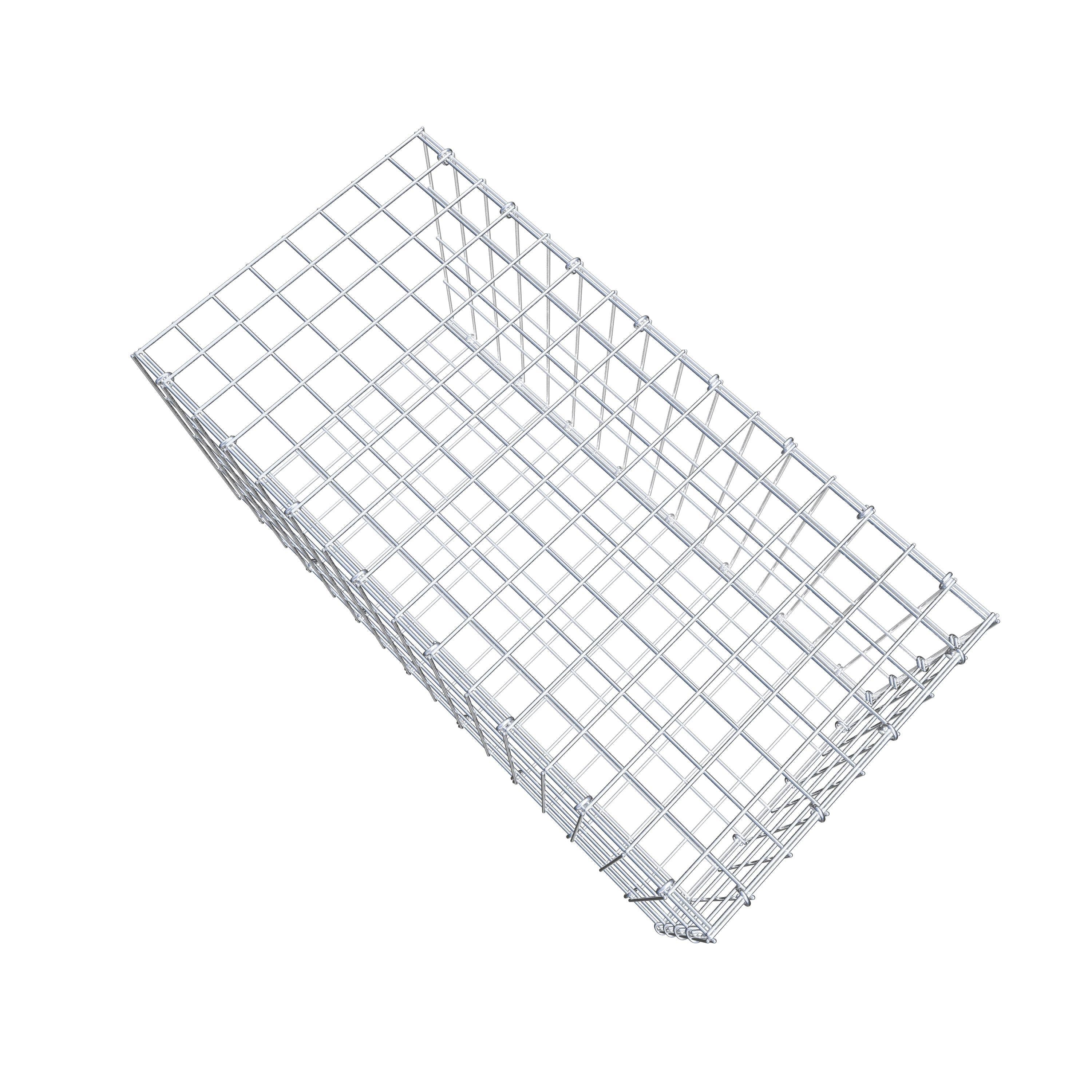 Toegevoegde pool type 2 80 cm x 40 cm x 40 cm, maaswijdte 5 cm x 10 cm, C-ring