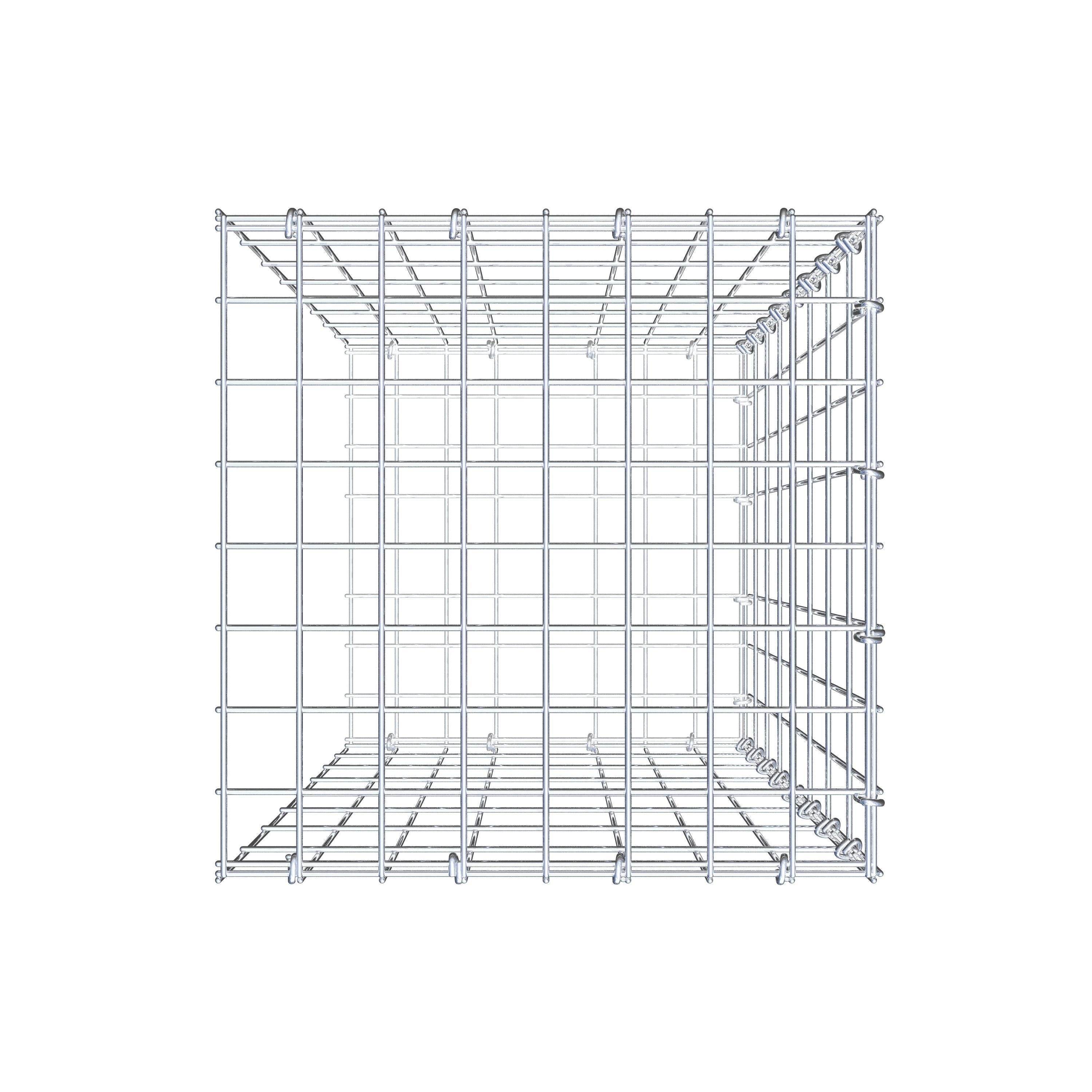 Toegevoegde pool type 2 80 cm x 40 cm x 40 cm, maaswijdte 5 cm x 10 cm, C-ring