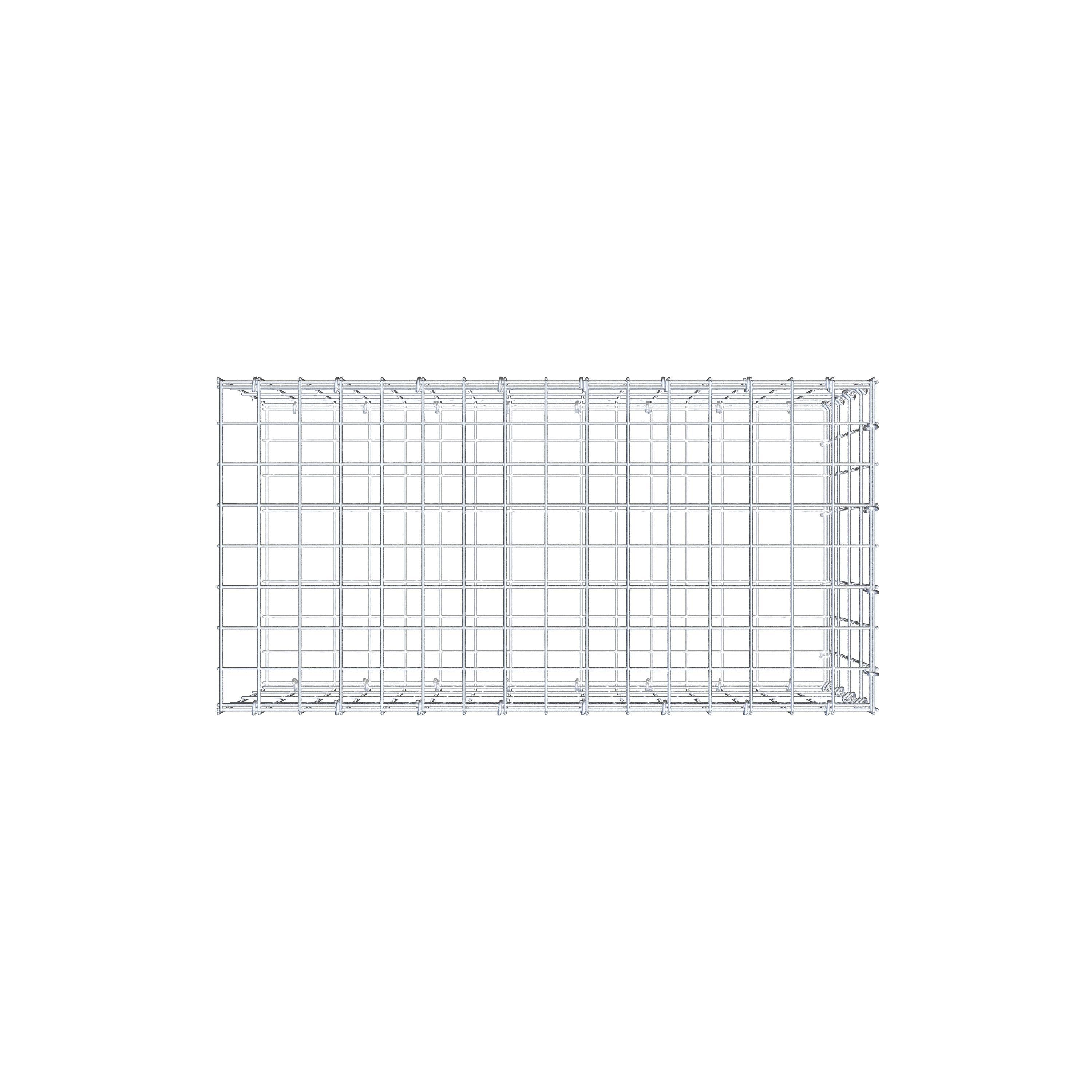 Toegevoegde pool type 2 80 cm x 40 cm x 40 cm, maaswijdte 5 cm x 10 cm, C-ring