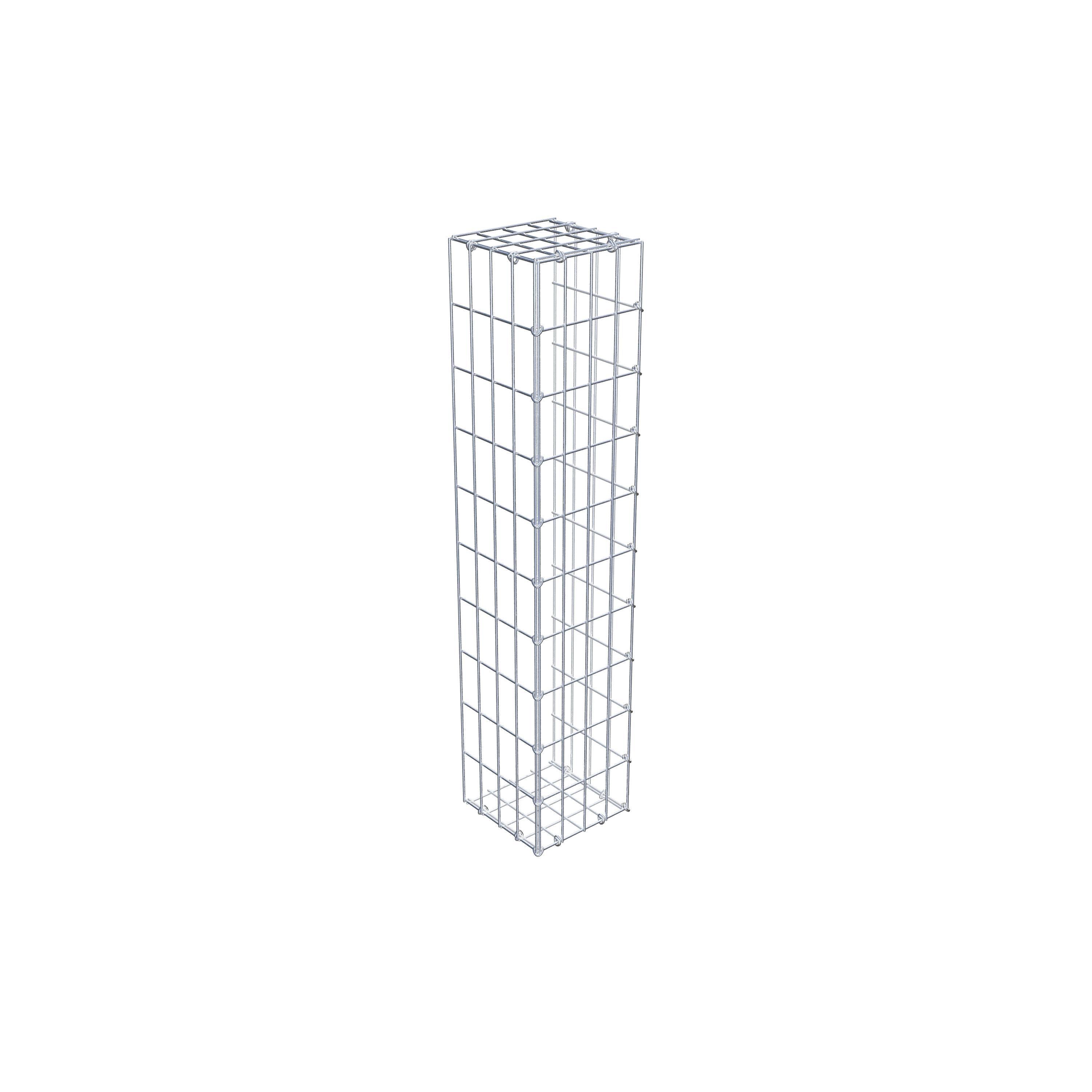 Mounted gabion type 2 100 cm x 20 cm x 20 cm, mesh size 5 cm x 10 cm, C-ring