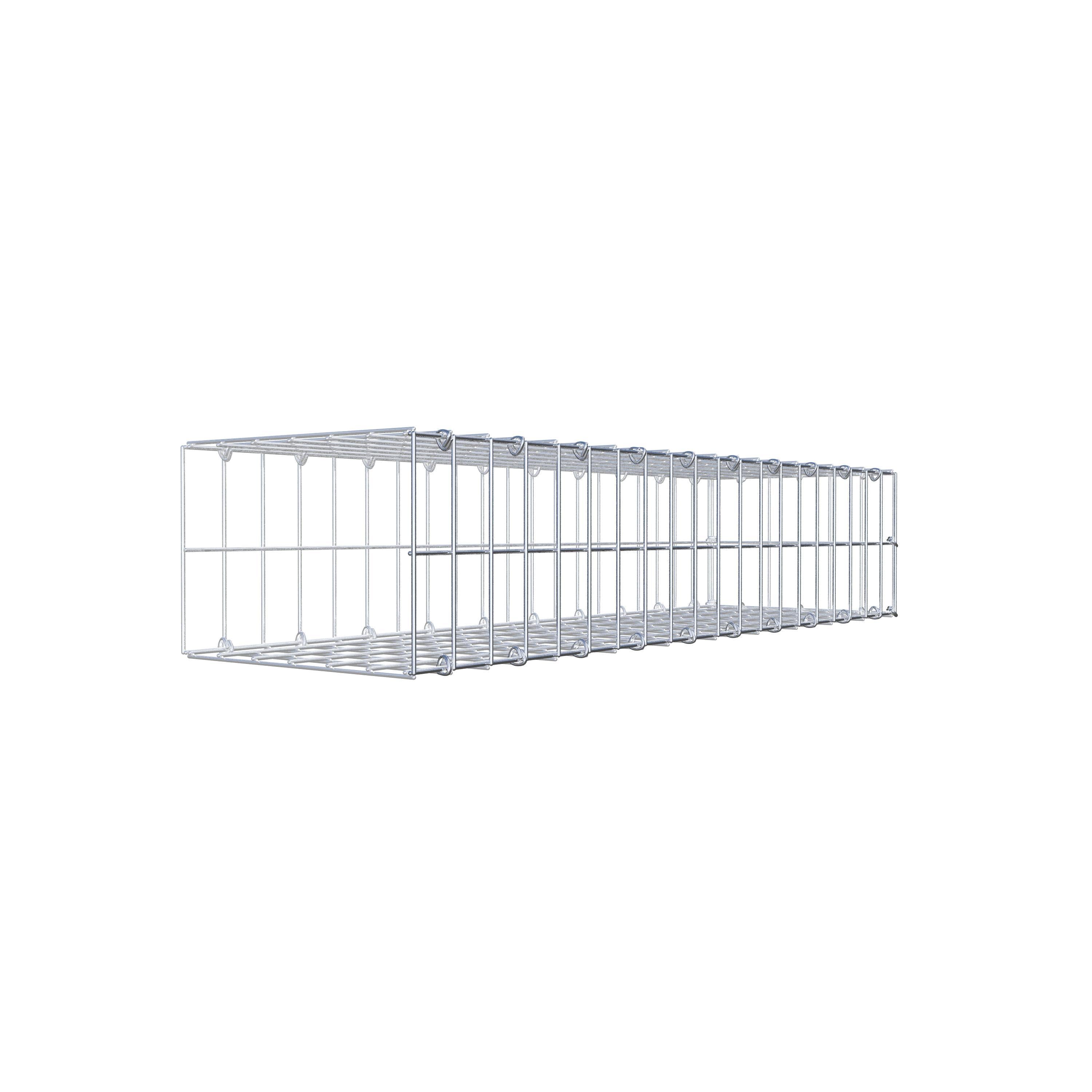Pila adicional tipo 2 100 cm x 20 cm x 30 cm, malla 5 cm x 10 cm, anillo en C