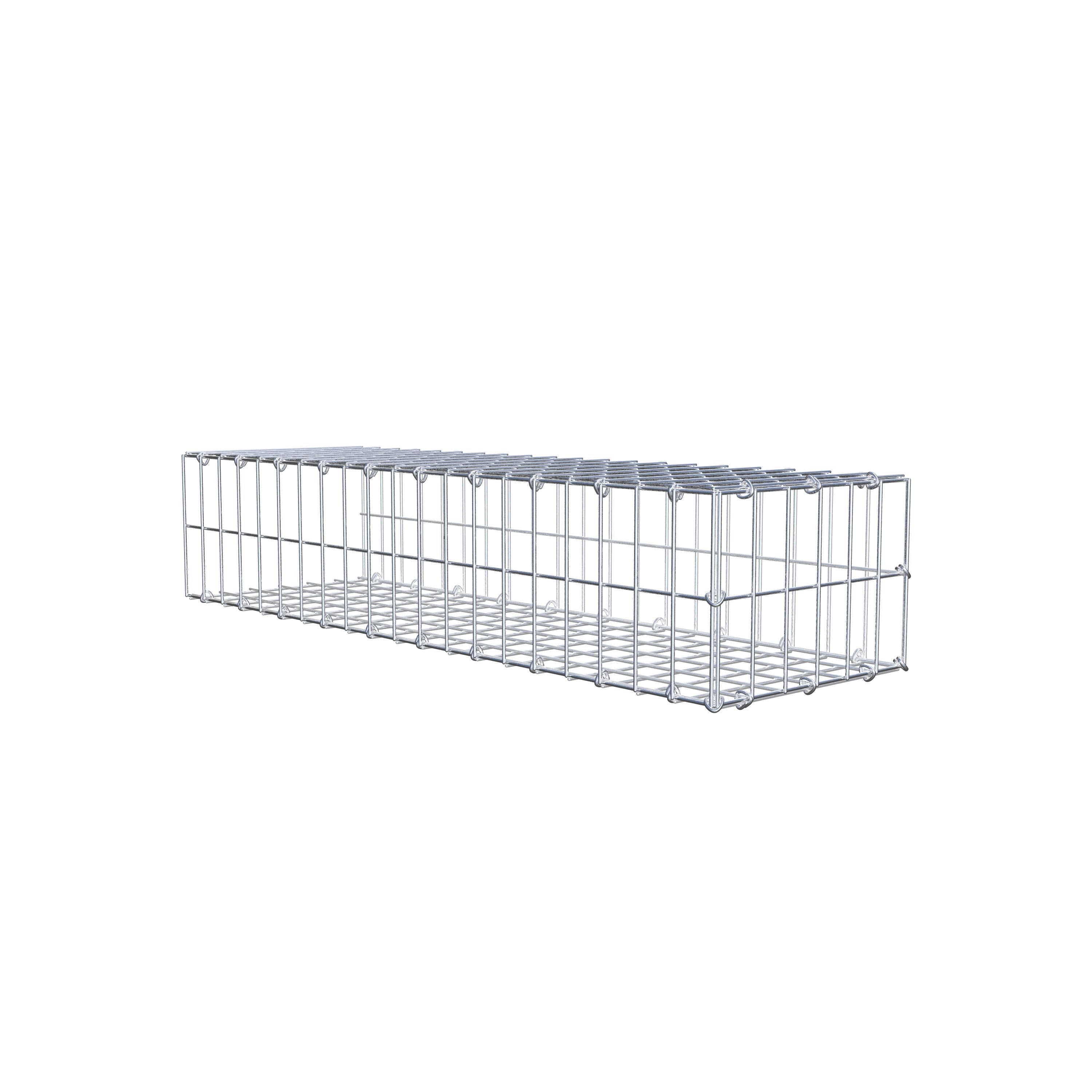 Pila adicional tipo 2 100 cm x 20 cm x 30 cm, malla 5 cm x 10 cm, anillo en C
