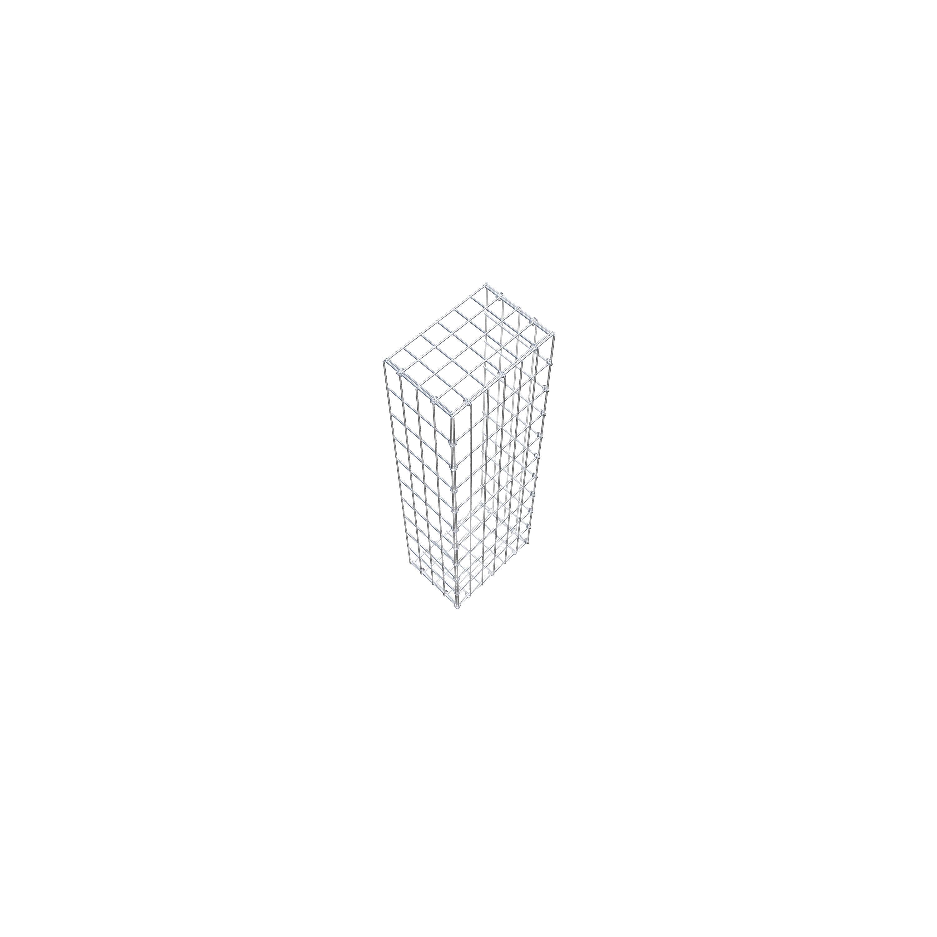 Pila adicional tipo 2 100 cm x 20 cm x 30 cm, malla 5 cm x 10 cm, anillo en C