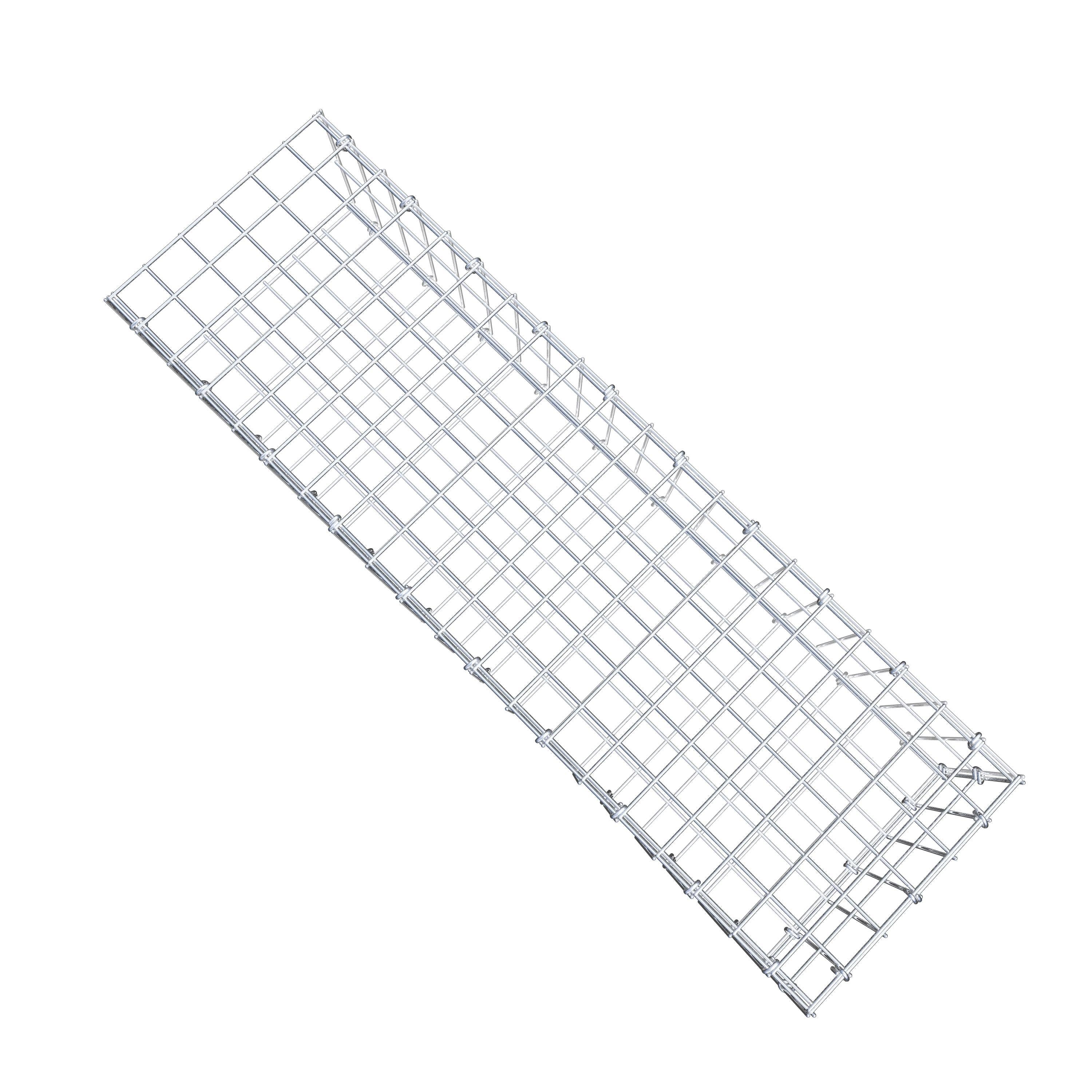 Mounted gabion type 2 100 cm x 20 cm x 30 cm, mesh size 5 cm x 10 cm, C-ring