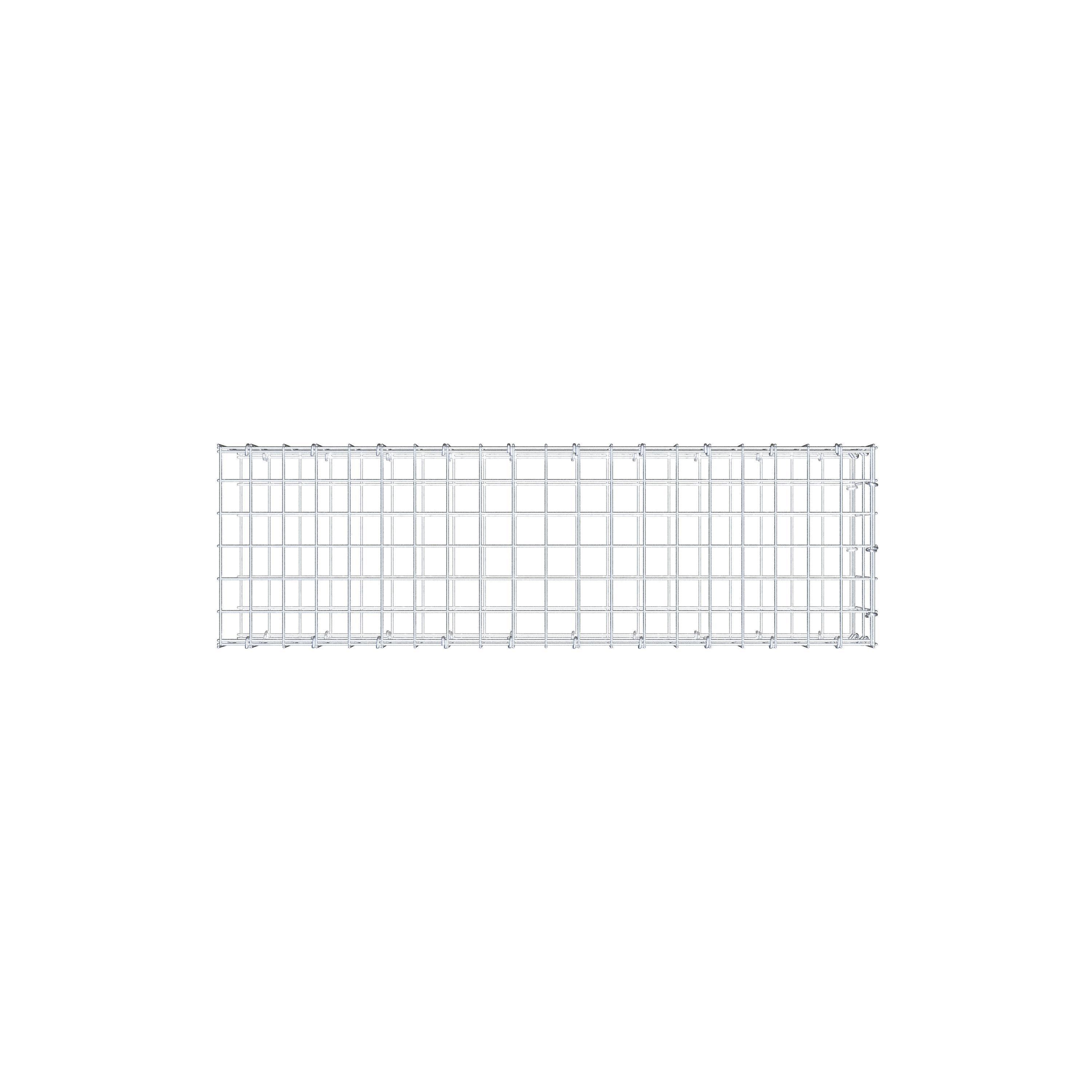 Pila adicional tipo 2 100 cm x 20 cm x 30 cm, malla 5 cm x 10 cm, anillo en C