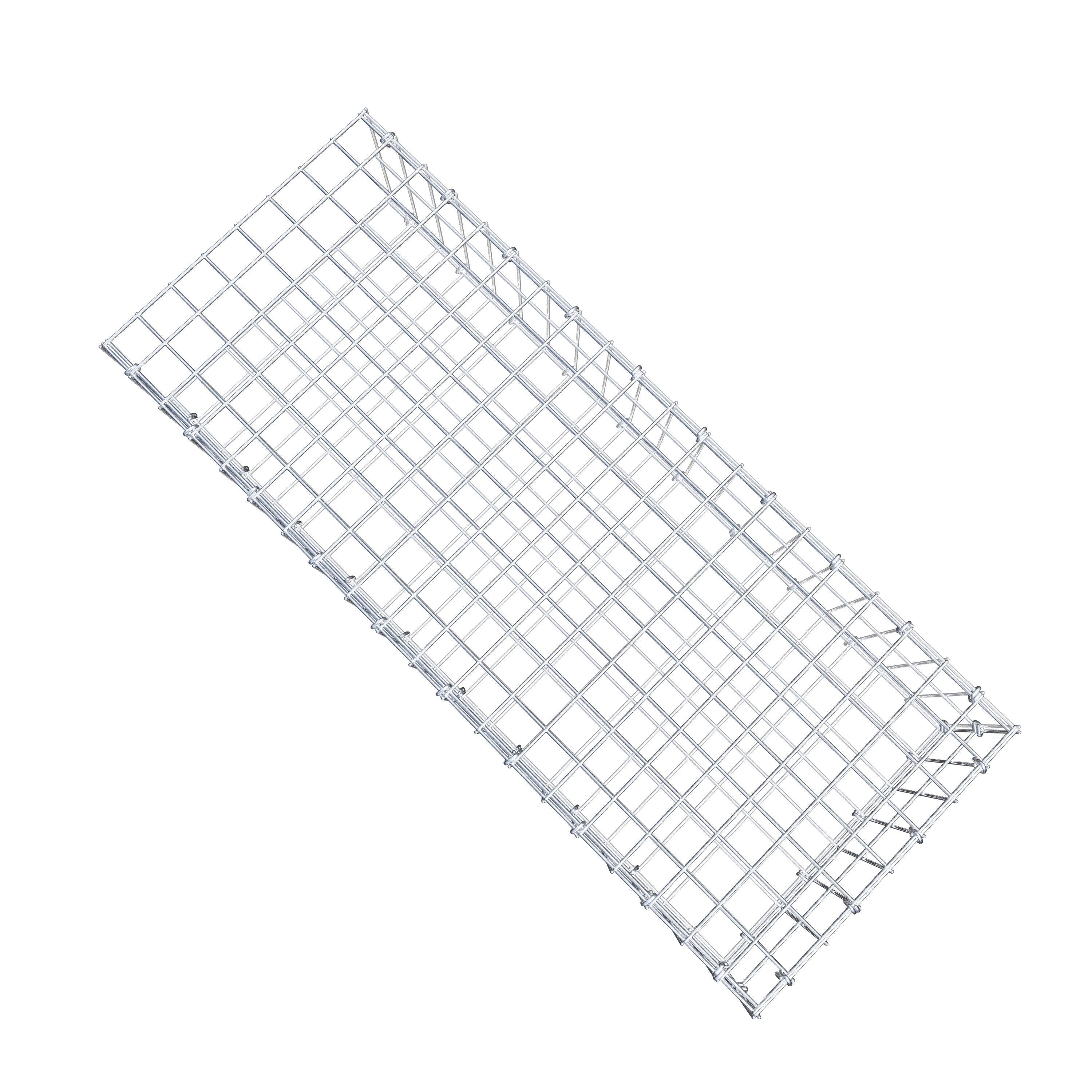 Mounted gabion type 2 100 cm x 20 cm x 40 cm, mesh size 5 cm x 10 cm, C-ring