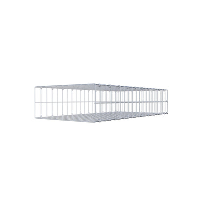 Anbaugabione Typ 2 100 cm x 20 cm x 50 cm, Maschenweite 5 cm x 10 cm, C-Ring