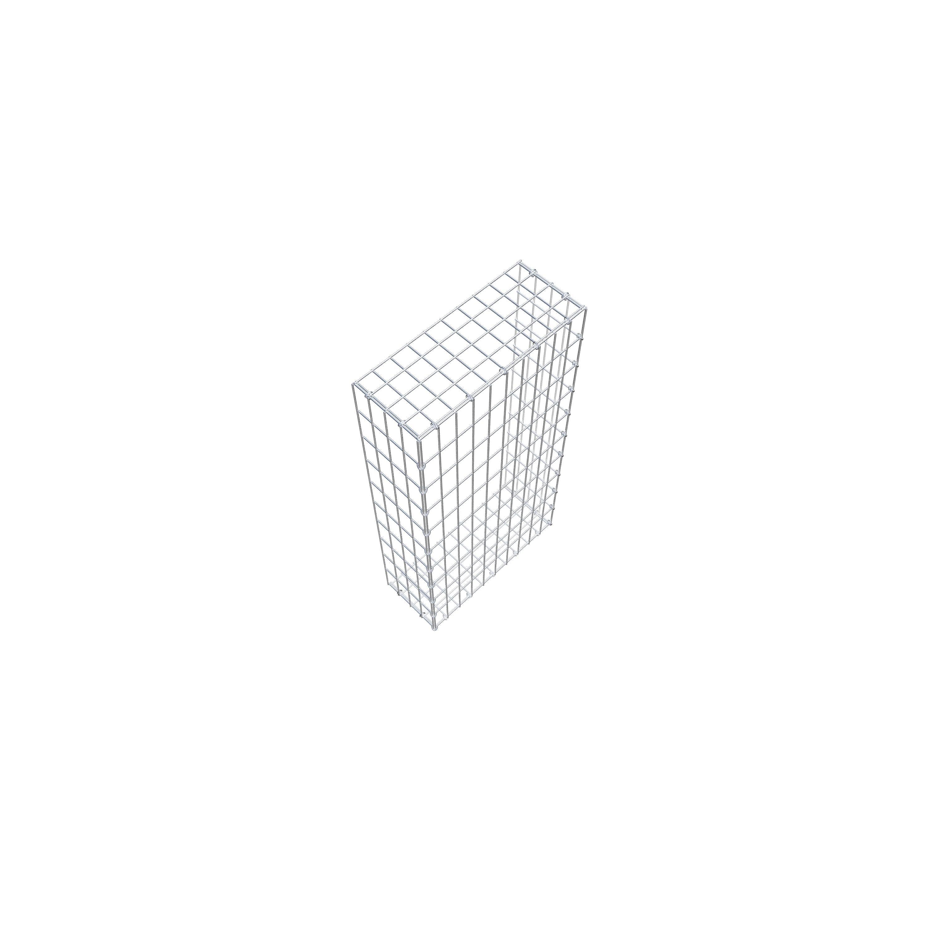 Fourche rapportée type 2 100 cm x 20 cm x 50 cm, mailles 5 cm x 10 cm, anneau en C