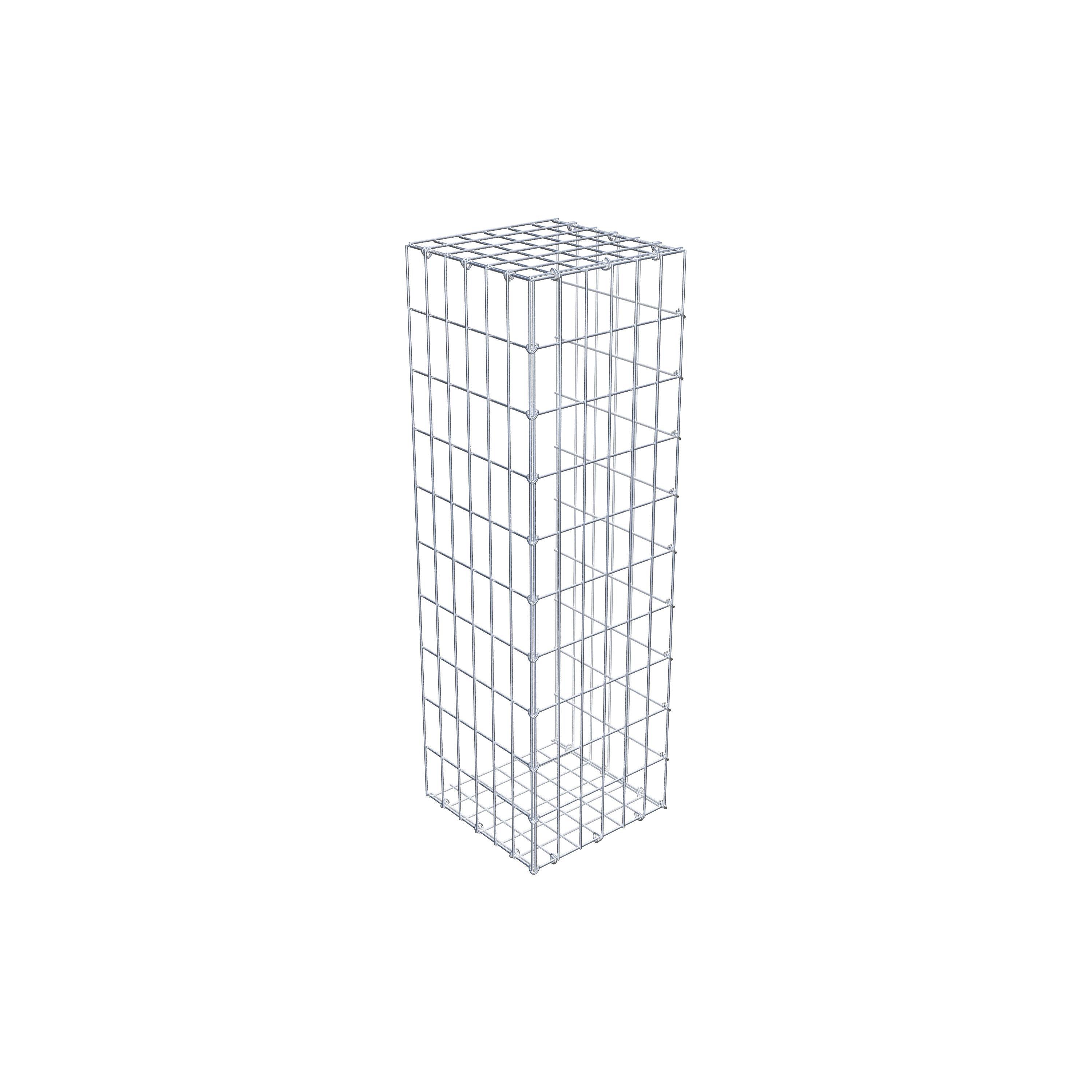 Monteret gabion type 2 100 cm x 30 cm x 30 cm, maskestørrelse 5 cm x 10 cm, C-ring