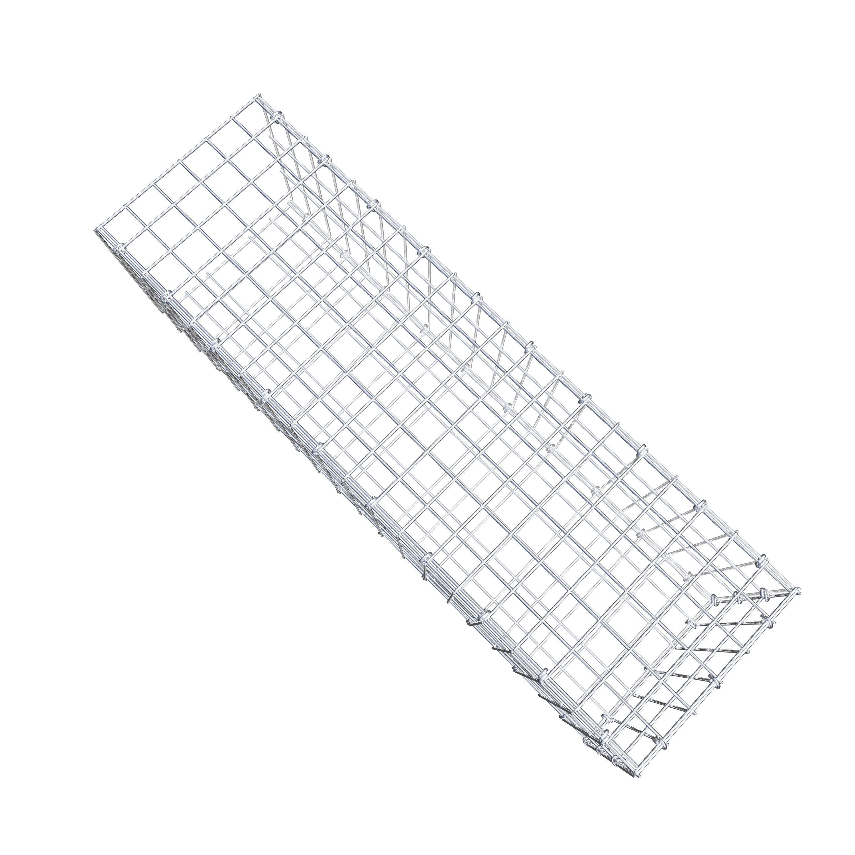 Mounted gabion type 2 100 cm x 30 cm x 30 cm, mesh size 5 cm x 10 cm, C-ring