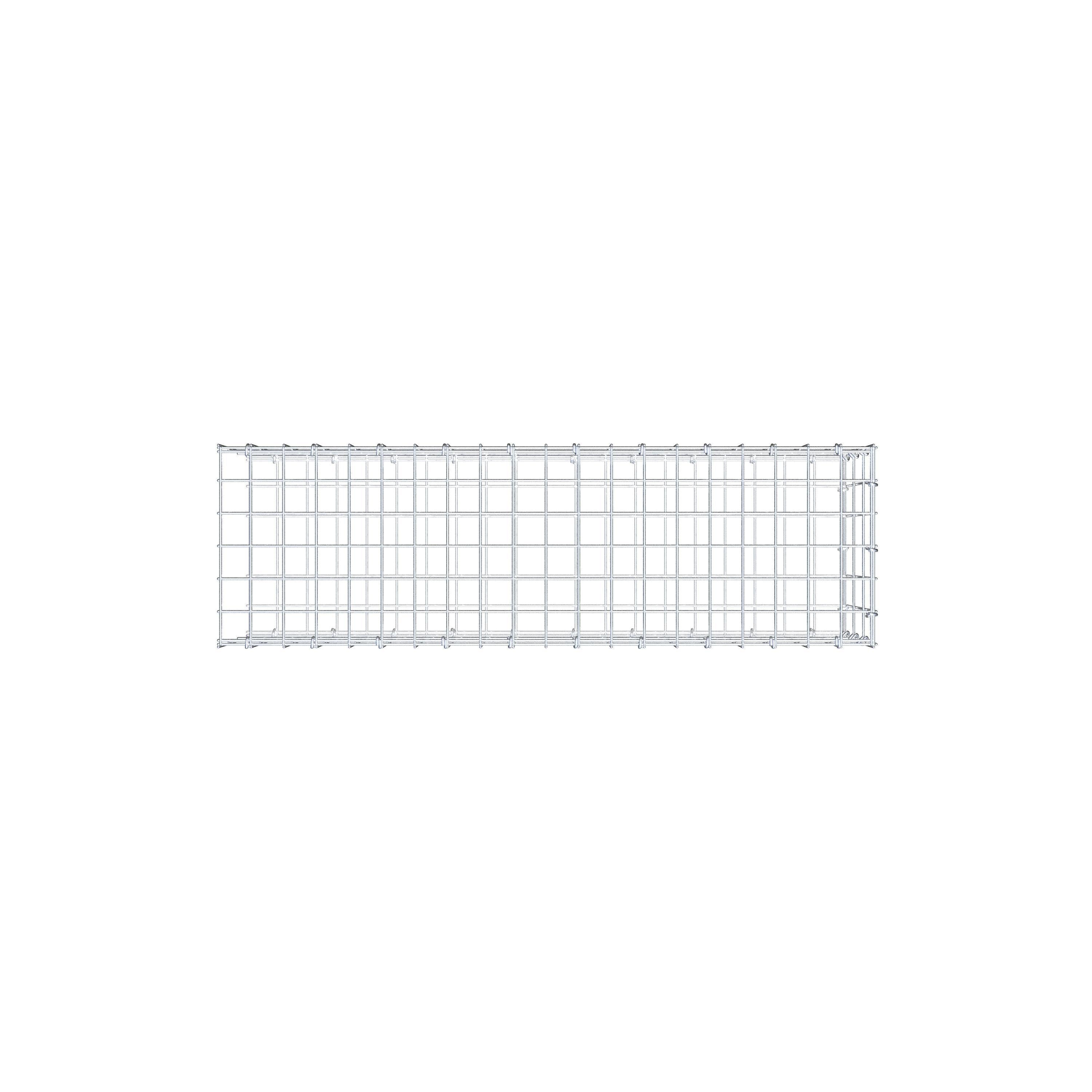 Mounted gabion type 2 100 cm x 30 cm x 30 cm, mesh size 5 cm x 10 cm, C-ring