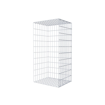 Mounted gabion type 2 100 cm x 40 cm x 50 cm, mesh size 5 cm x 10 cm, C-ring