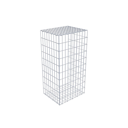 Mounted gabion type 2 100 cm x 40 cm x 50 cm, mesh size 5 cm x 10 cm, C-ring