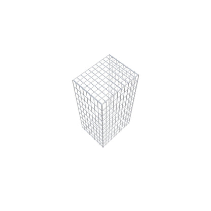 Mounted gabion type 2 100 cm x 40 cm x 50 cm, mesh size 5 cm x 10 cm, C-ring