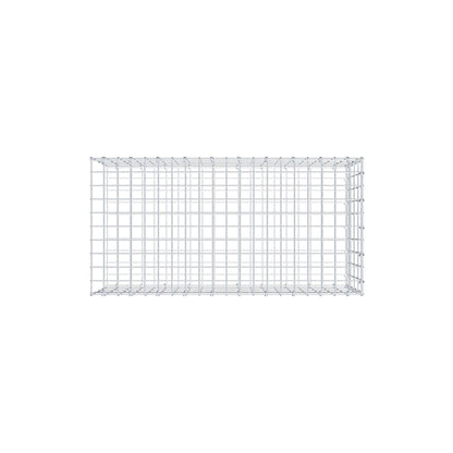 Mounted gabion type 2 100 cm x 40 cm x 50 cm, mesh size 5 cm x 10 cm, C-ring