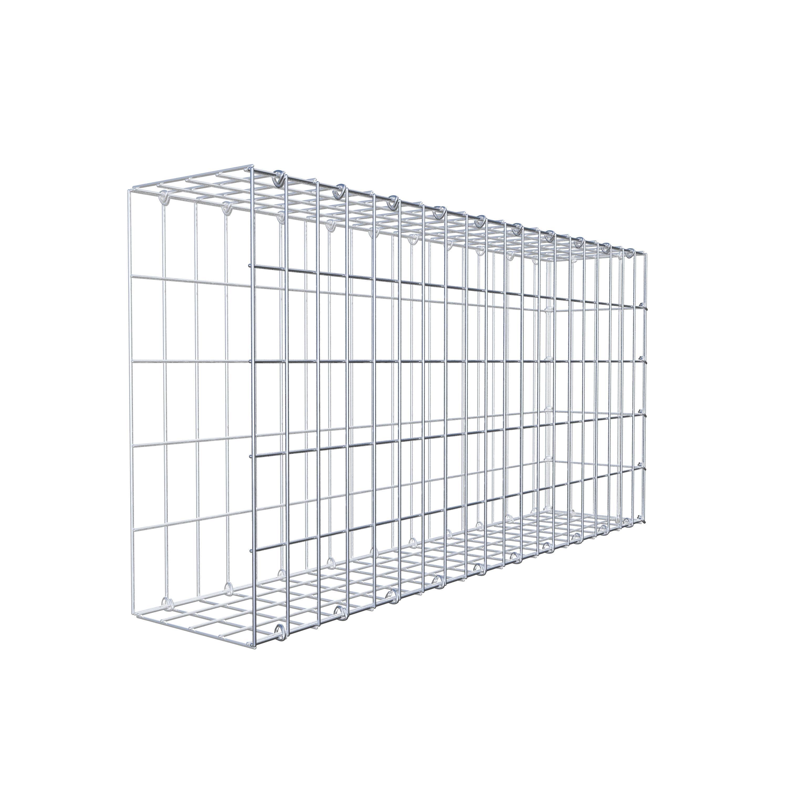 Mounted gabion type 2 100 cm x 50 cm x 20 cm, mesh size 5 cm x 10 cm, C-ring