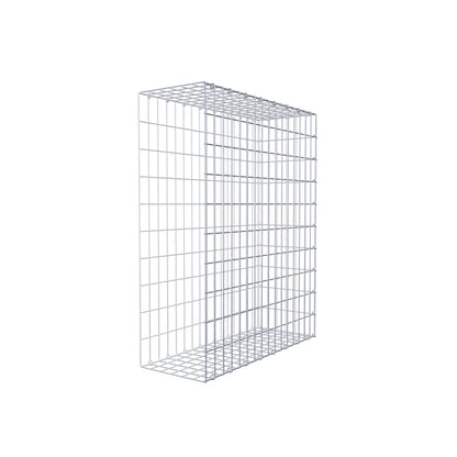Monteret gabion type 2 100 cm x 80 cm x 30 cm, maskestørrelse 5 cm x 10 cm, C-ring