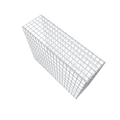 Monteret gabion type 2 100 cm x 80 cm x 30 cm, maskestørrelse 5 cm x 10 cm, C-ring