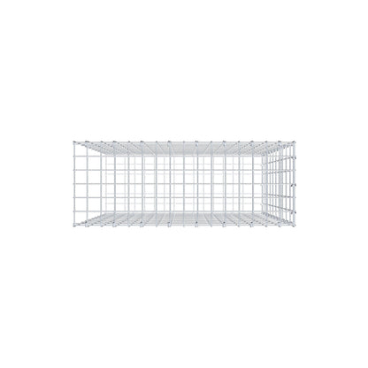 Monteret gabion type 2 100 cm x 80 cm x 30 cm, maskestørrelse 5 cm x 10 cm, C-ring