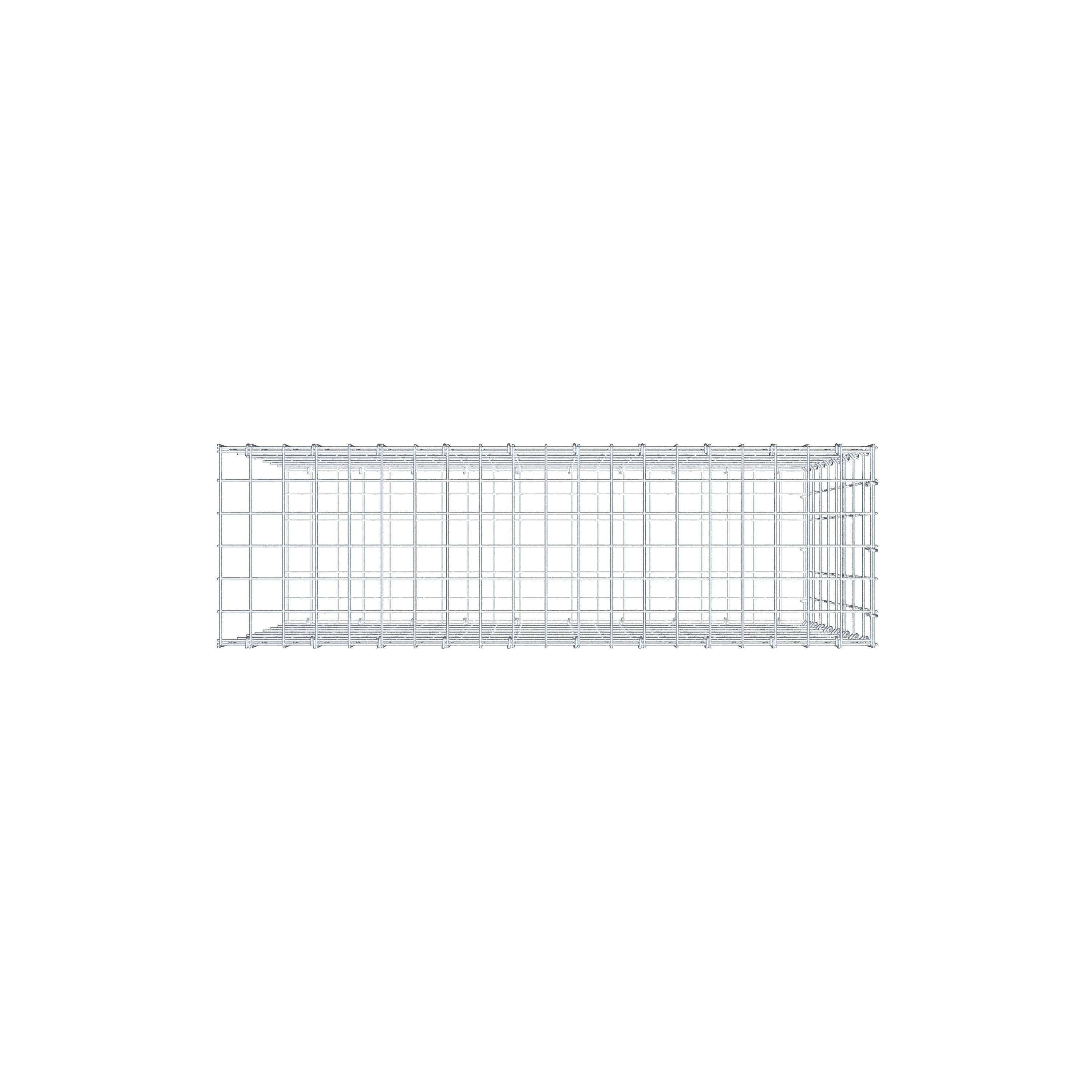 Pile aggiuntivo tipo 2 100 cm x 80 cm x 30 cm, maglia 5 cm x 10 cm, anello a C