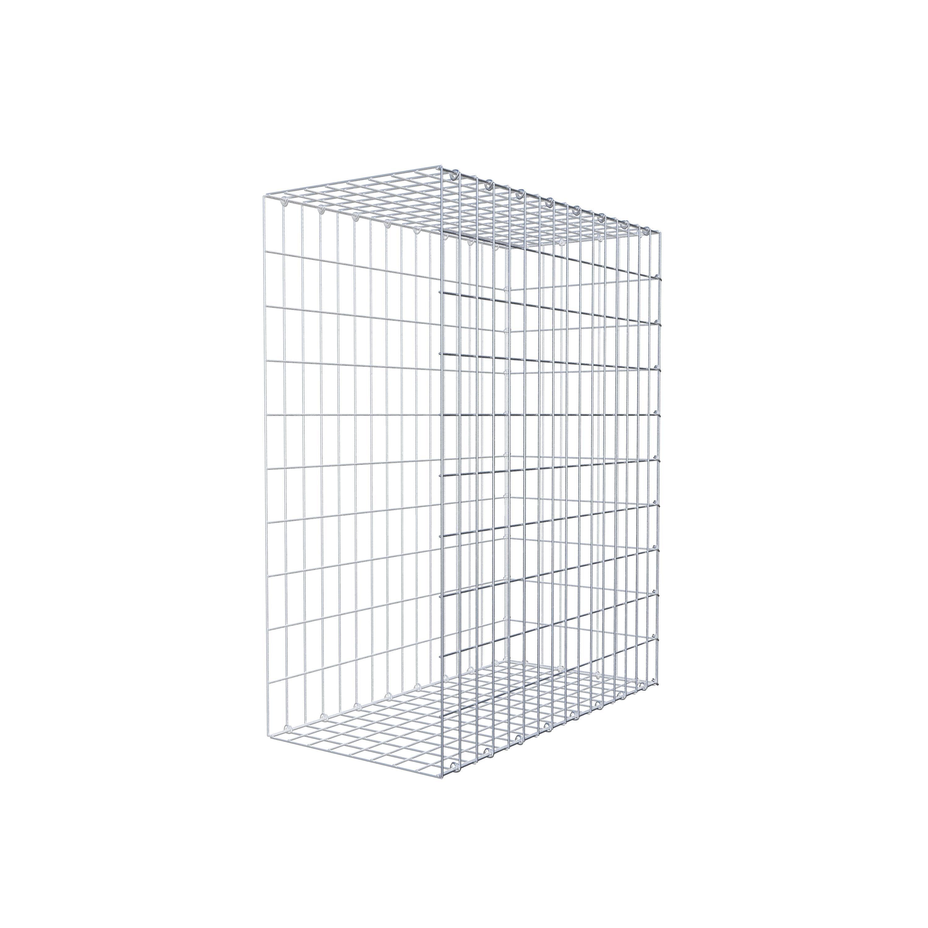 Mounted gabion type 2 100 cm x 80 cm x 40 cm, mesh size 5 cm x 10 cm, C-ring