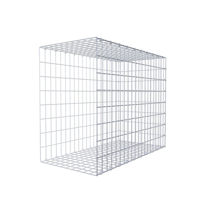 Monteret gabion type 2 100 cm x 80 cm x 50 cm, maskestørrelse 5 cm x 10 cm, C-ring