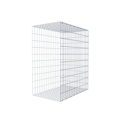 Monteret gabion type 2 100 cm x 80 cm x 50 cm, maskestørrelse 5 cm x 10 cm, C-ring