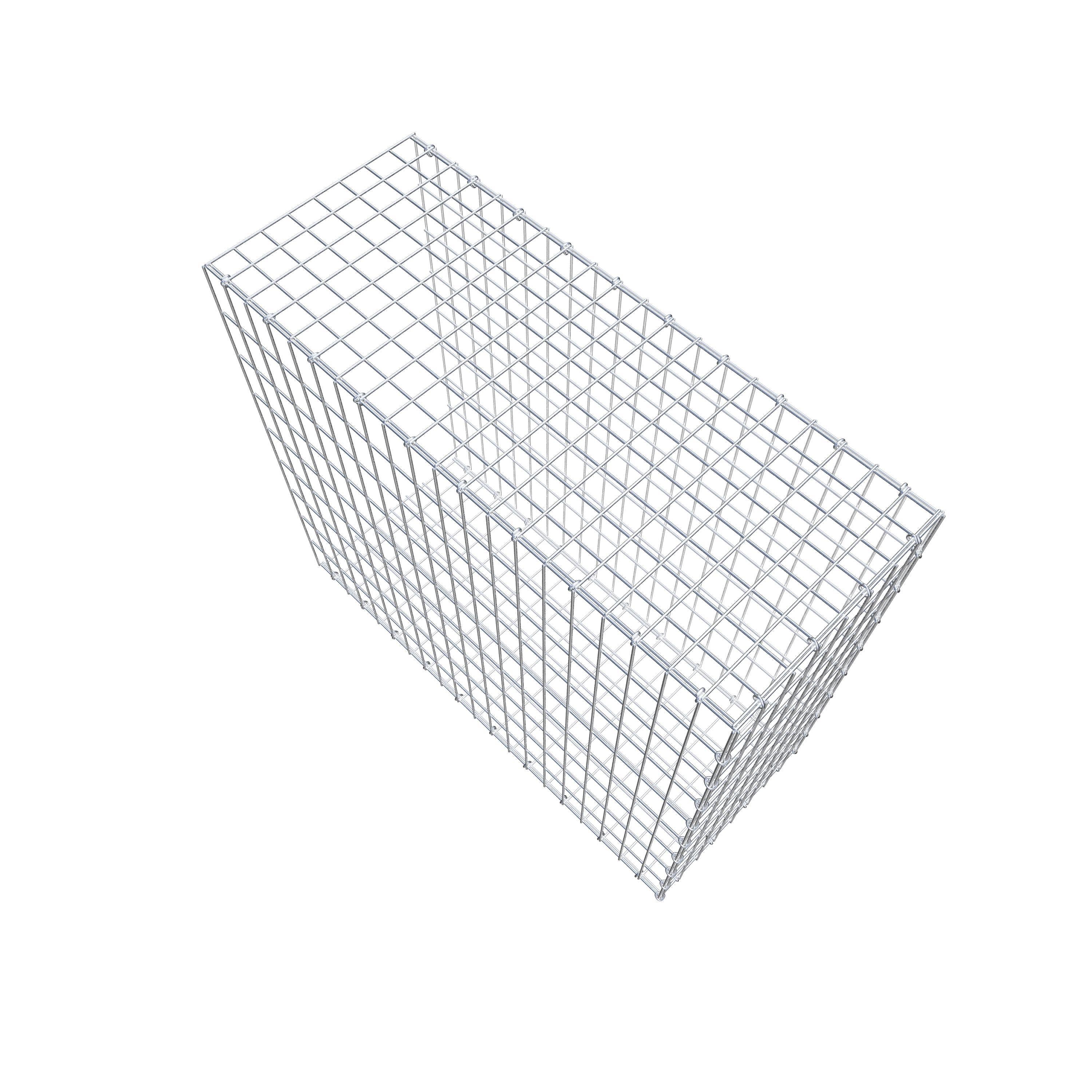 Mounted gabion type 2 100 cm x 90 cm x 40 cm, mesh size 5 cm x 10 cm, C-ring