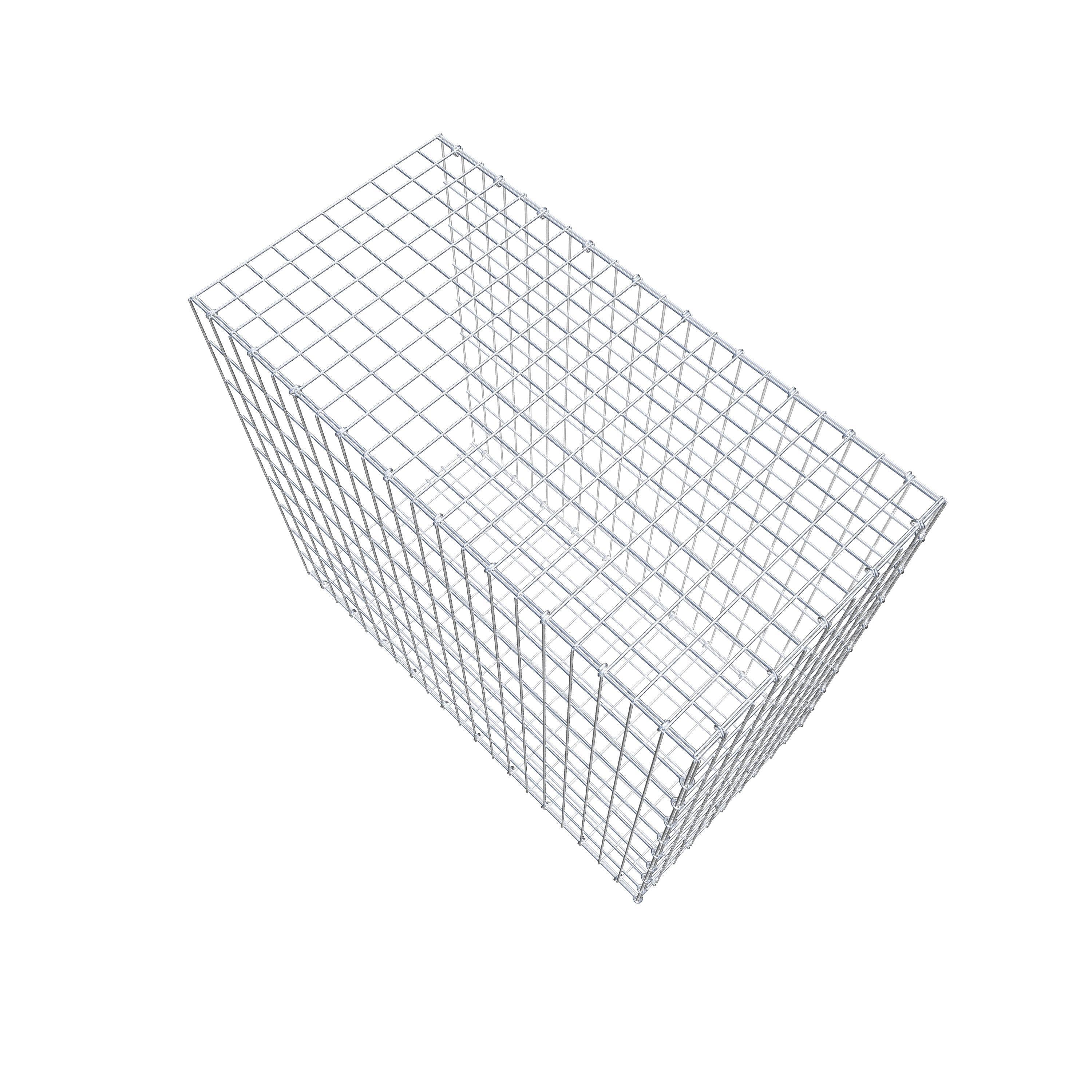 Mounted gabion type 2 100 cm x 90 cm x 50 cm, mesh size 5 cm x 10 cm, C-ring