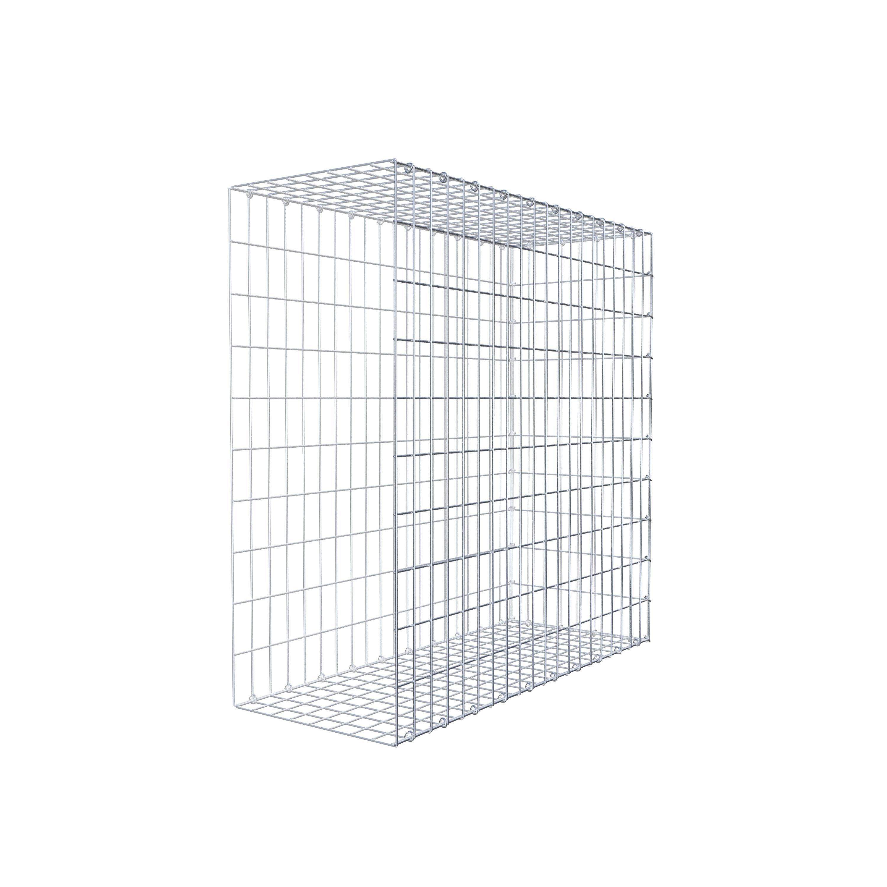 Monteret gabion type 2 100 cm x 100 cm x 40 cm, maskestørrelse 5 cm x 10 cm, C-ring