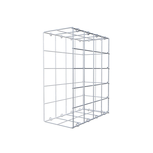 Typ 2 påbyggnadsgabion 50 cm x 40 cm x 20 cm (L x H x D), maskstorlek 10 cm x 10 cm, C-ring