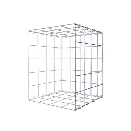Mounted gabion type 2 50 cm x 40 cm x 40 cm (L x H x D), mesh size 10 cm x 10 cm, C-ring