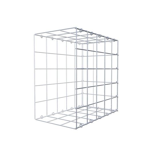 Monteret gabion type 2 50 cm x 50 cm x 30 cm (L x H x D), maskestørrelse 10 cm x 10 cm, C-ring