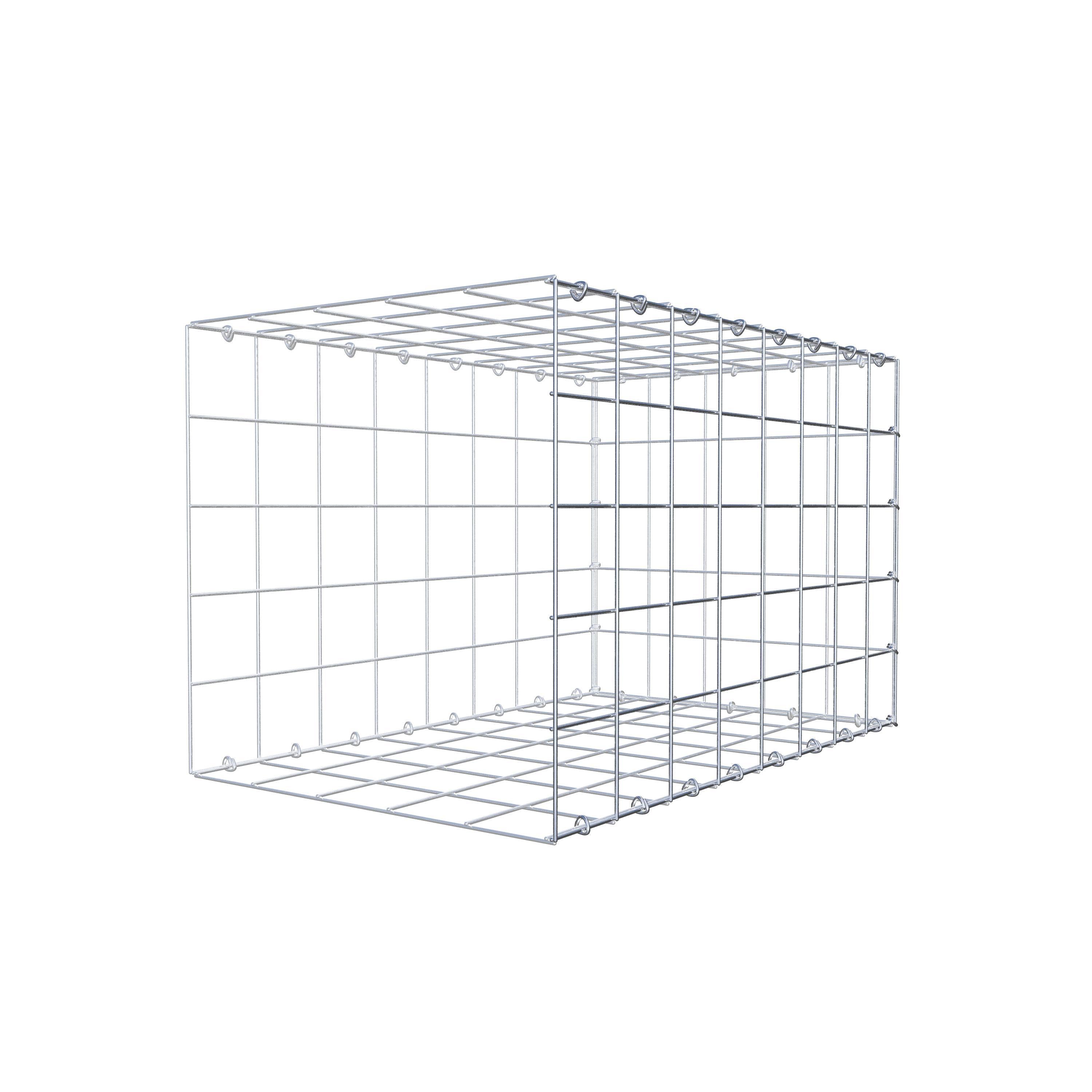 Mounted gabion type 2 80 cm x 50 cm x 50 cm (L x H x D), mesh size 10 cm x 10 cm, C-ring