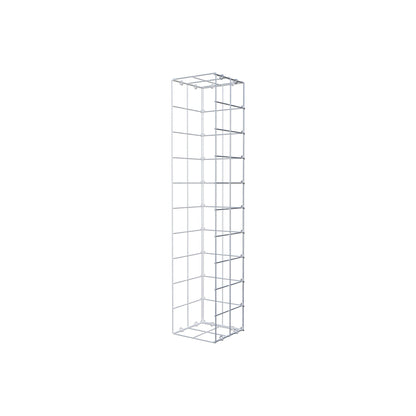 Mounted gabion type 2 100 cm x 20 cm x 20 cm (L x H x D), mesh size 10 cm x 10 cm, C-ring