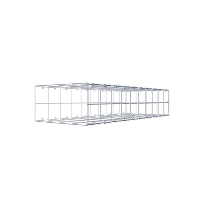 Gavión complementario de tipo 2 100 cm x 20 cm x 40 cm (L x A x P), malla 10 cm x 10 cm, anillo en C