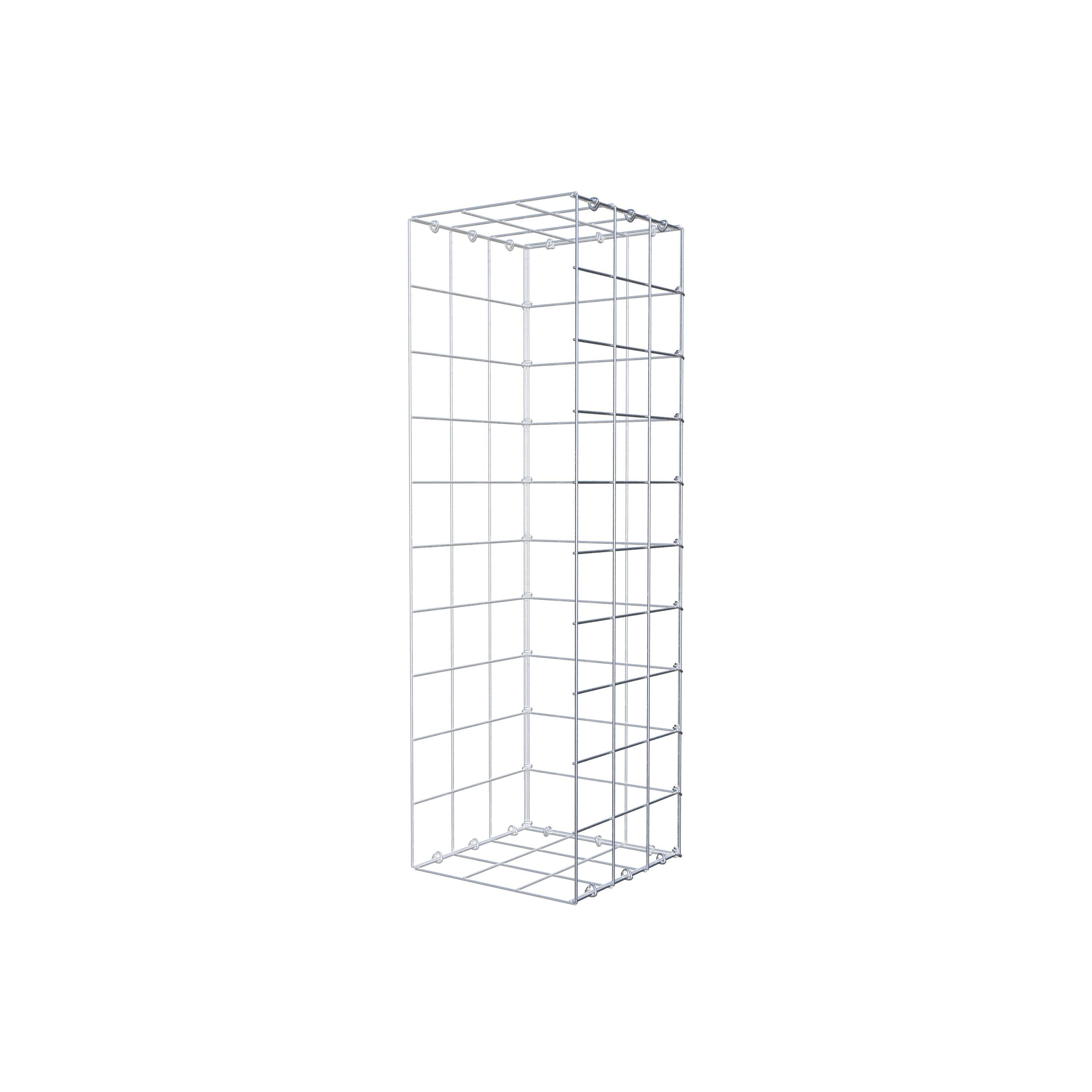 Mounted gabion type 2 100 cm x 30 cm x 30 cm (L x H x D), mesh size 10 cm x 10 cm, C-ring