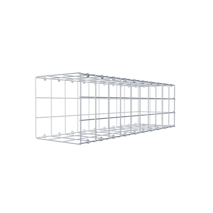 Monteret gabion type 2 100 cm x 30 cm x 30 cm (L x H x D), maskestørrelse 10 cm x 10 cm, C-ring