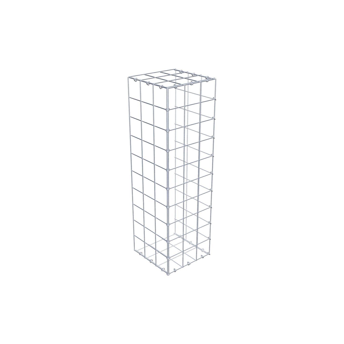 Monteret gabion type 2 100 cm x 30 cm x 30 cm (L x H x D), maskestørrelse 10 cm x 10 cm, C-ring