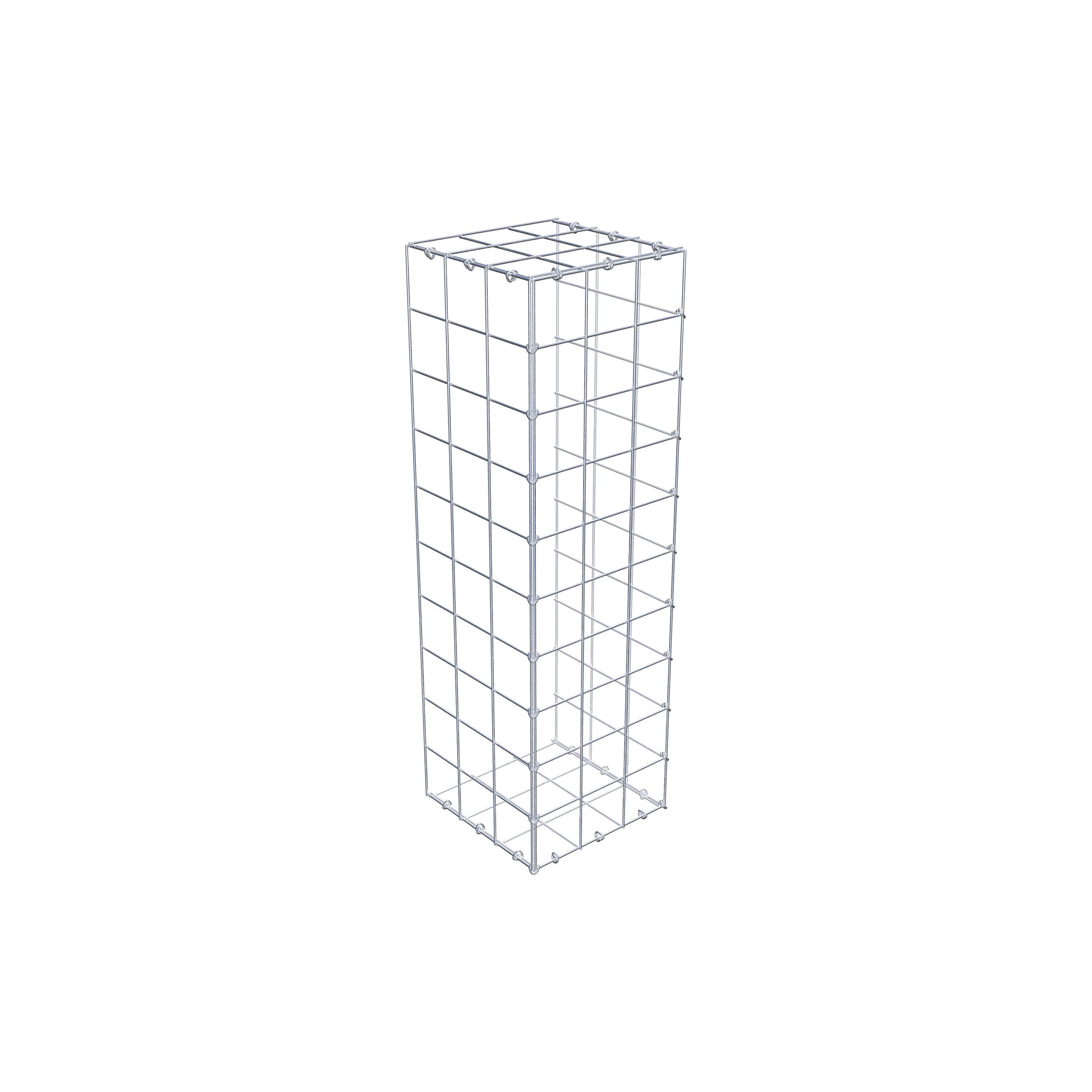 Mounted gabion type 2 100 cm x 30 cm x 30 cm (L x H x D), mesh size 10 cm x 10 cm, C-ring