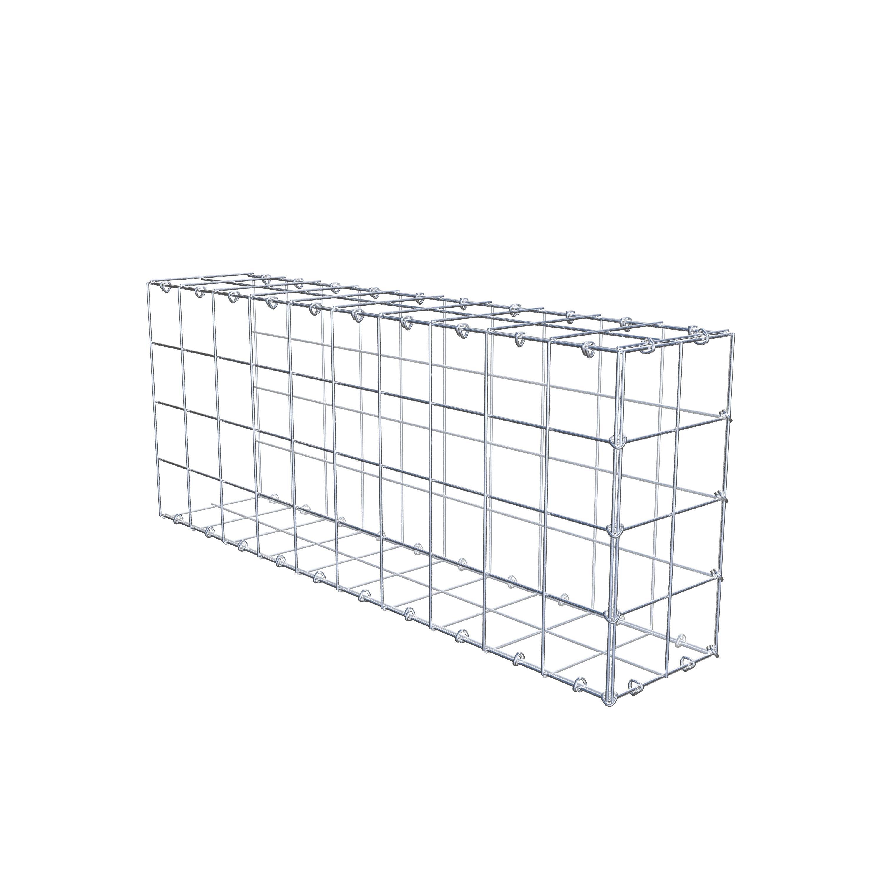 Anbaugabione Typ 2 100 cm x 40 cm x 20 cm (L x H x T), Maschenweite 10 cm x 10 cm, C-Ring