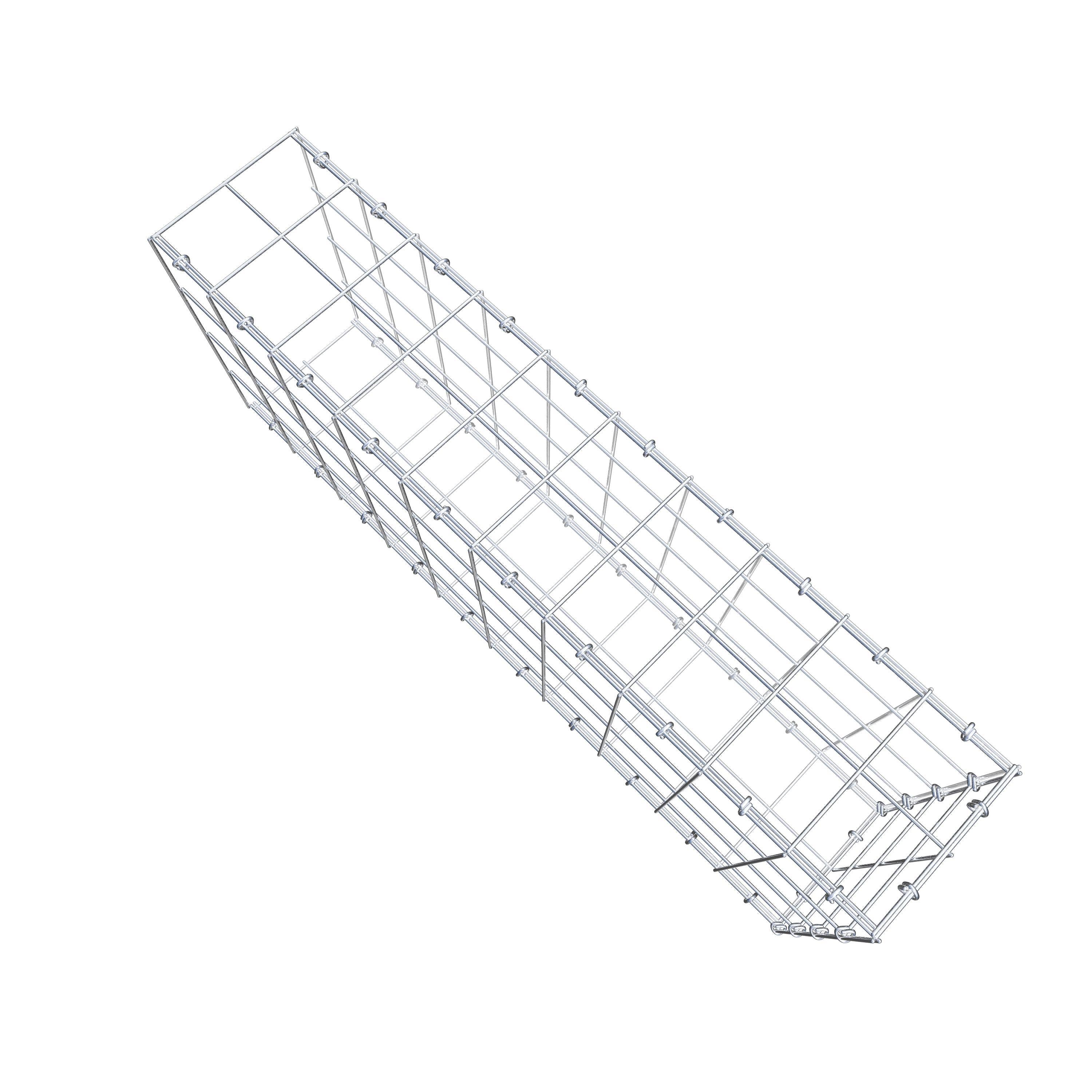 Anbaugabione Typ 2 100 cm x 40 cm x 20 cm (L x H x T), Maschenweite 10 cm x 10 cm, C-Ring