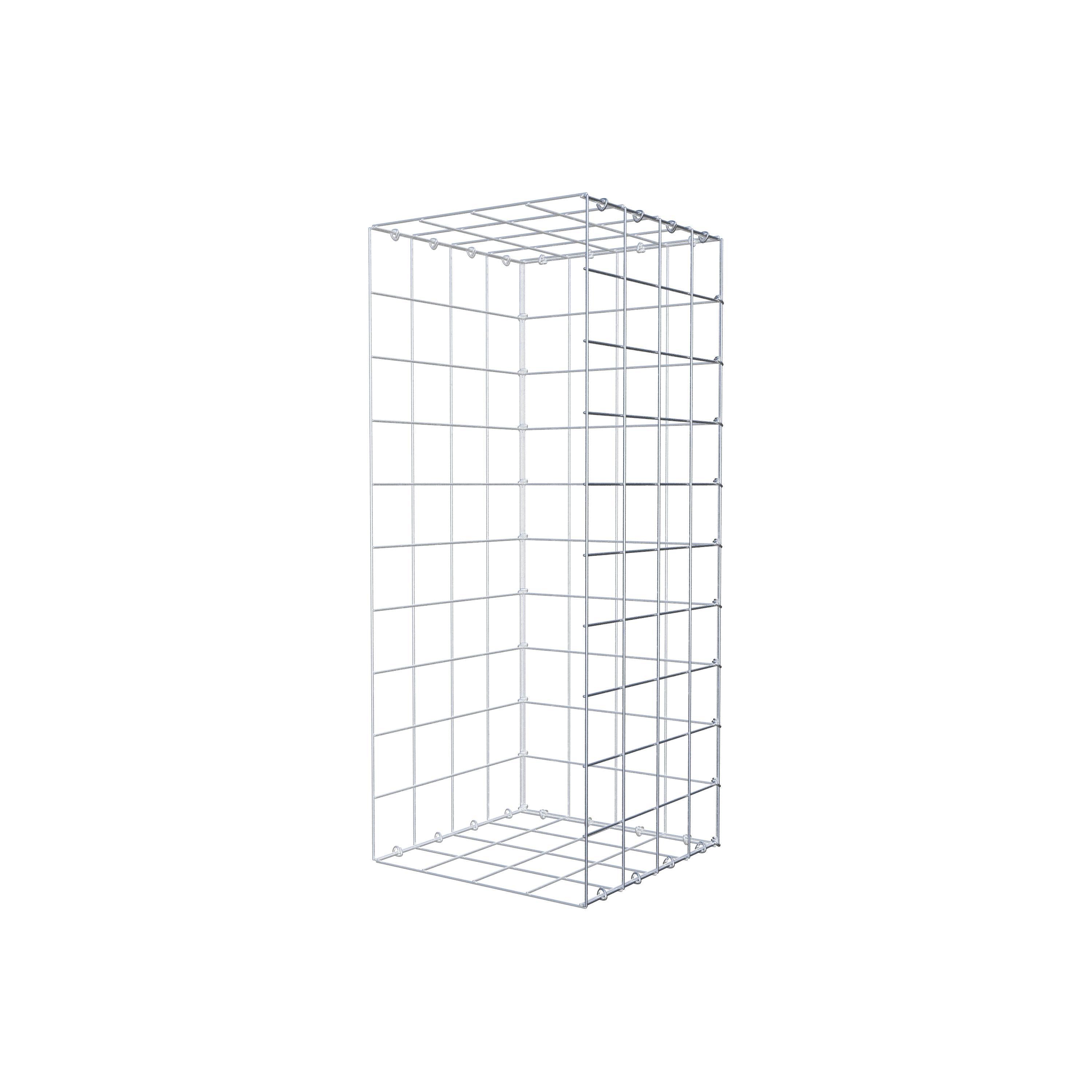 Monteret gabion type 2 100 cm x 40 cm x 40 cm (L x H x D), maskestørrelse 10 cm x 10 cm, C-ring