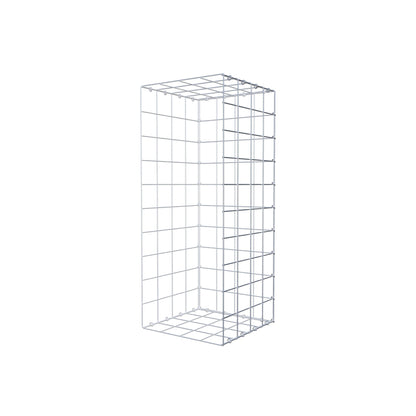 Typ 2 påbyggnadsgabion 100 cm x 40 cm x 40 cm (L x H x D), maskstorlek 10 cm x 10 cm, C-ring