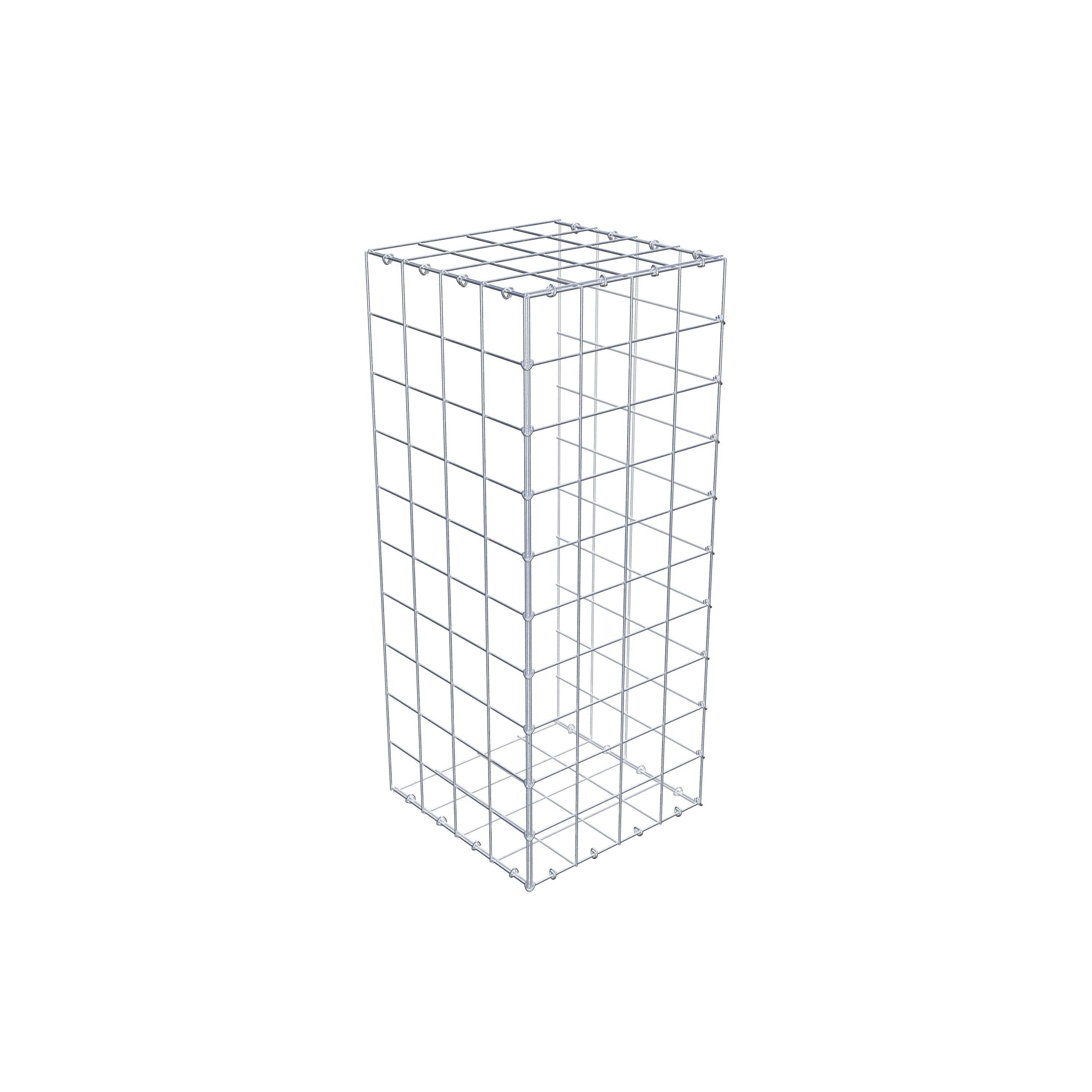 Monteret gabion type 2 100 cm x 40 cm x 40 cm (L x H x D), maskestørrelse 10 cm x 10 cm, C-ring