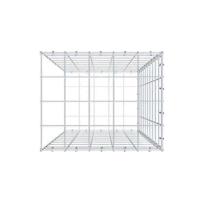 Anbaugabione Typ 2 100 cm x 50 cm x 40 cm (L x H x T), Maschenweite 10 cm x 10 cm, C-Ring