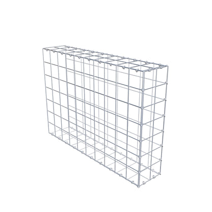 Monteret gabion type 2 100 cm x 70 cm x 20 cm (L x H x D), maskestørrelse 10 cm x 10 cm, C-ring