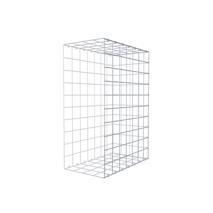 Typ 2 påbyggnadsgabion 100 cm x 70 cm x 40 cm (L x H x D), maskstorlek 10 cm x 10 cm, C-ring